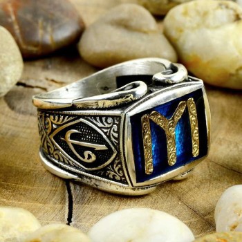 925K Sterling Silver Ottoman Men Ring