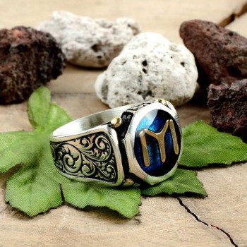 925K Sterling Silver Ottoman Men Ring