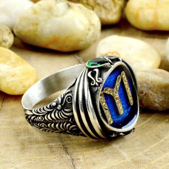 925K Sterling Silver Ottoman Men Ring