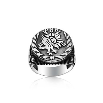 925K Sterling Silver Turkish Police Special Operations Men Ring